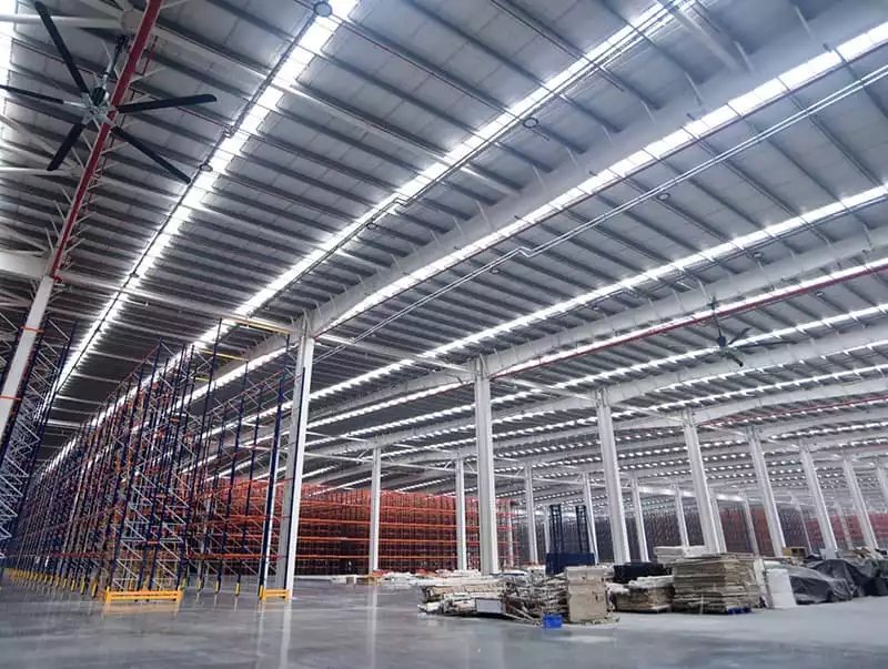 Everest Industries PEB warehouse building solution for Reliance Industries Ltd